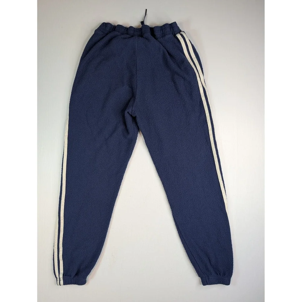 PINK Victoria's Secret Navy Blue Fleece Joggers‎ Striped Sweatpants Small